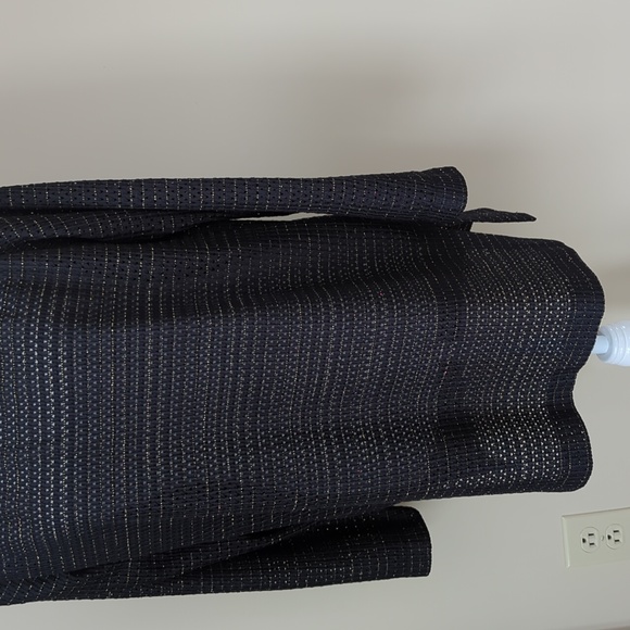 Vintage Ronni Nicole Cut Out Metallic Beach Cover Up 8 Black Gold Metallic - Picture 6 of 16